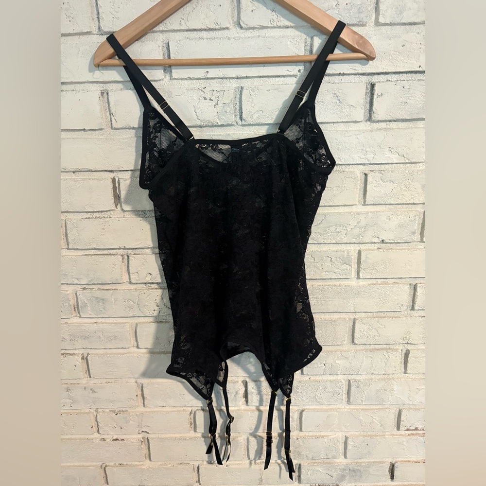 RENE’ ROFE’ Lace Lingerie with Sexy garters attached. Perfect condition NWOT - Picture 3 of 5